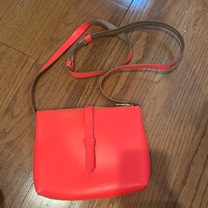 J.Crew electric orange cross-body purse